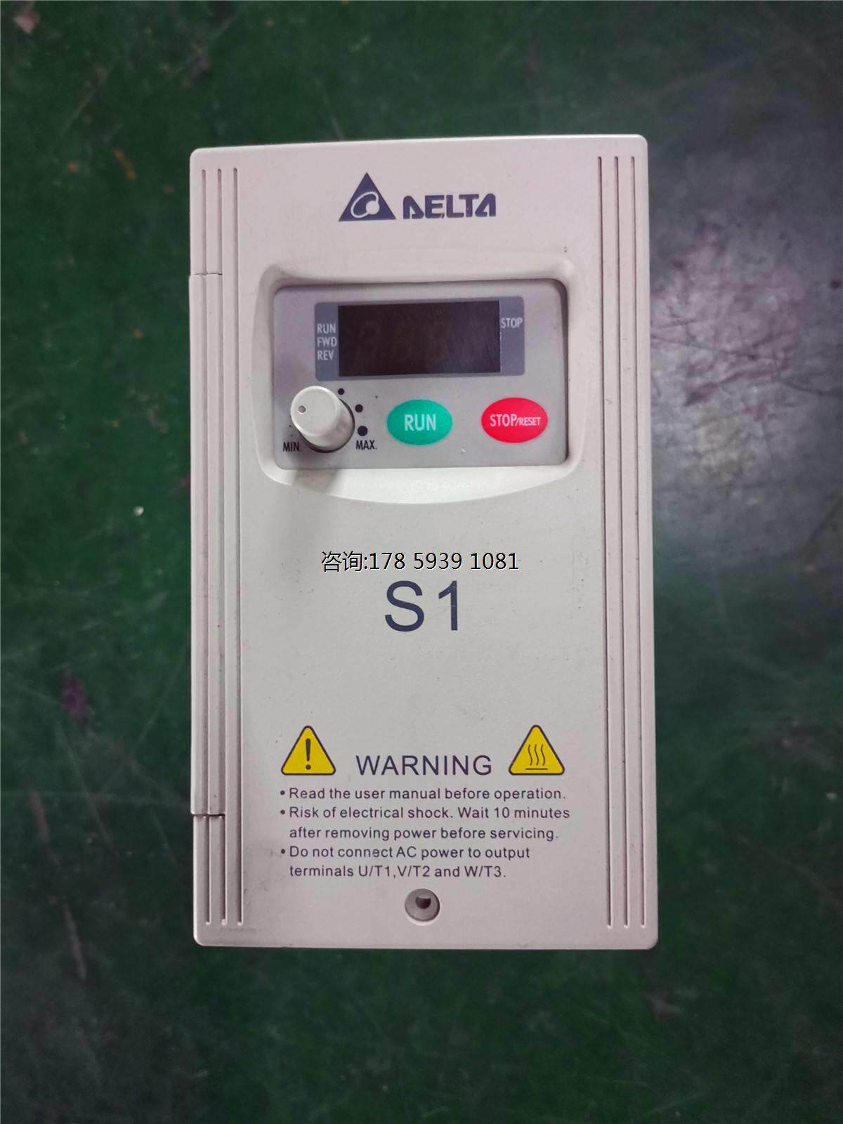 现货 9成新 二手原装台达s1变频器 vfd004s43a400w/380v 功能包好