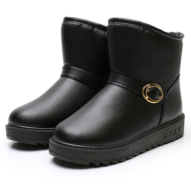 防水雪地靴冬季妈妈高帮棉鞋新款