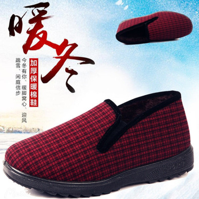 平底民族风妈妈鞋老北京棉鞋