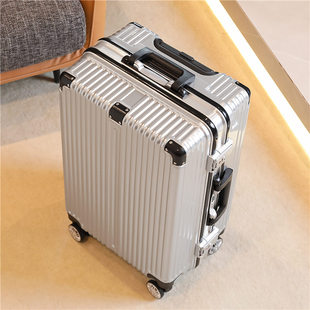 铝框20寸行李箱男结实加厚旅行箱学生拉杆箱女登机箱小皮箱子24寸