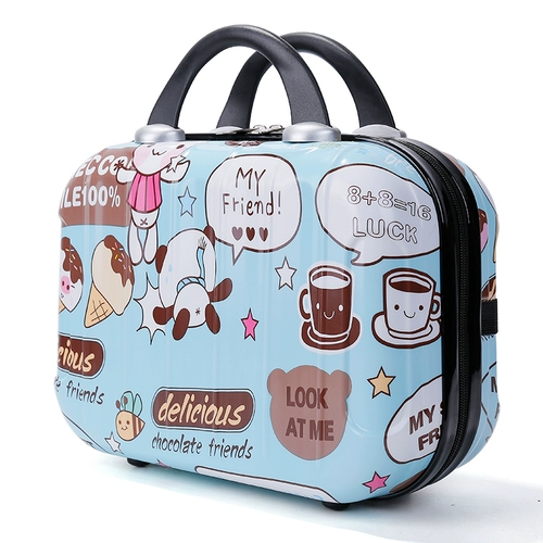 Небольшая небольшая сумка, портативная мультяшная сумка-органайзер, картхолдер, маленькая коробка для путешествий, с услугой печати логотипа, 14 дюймов