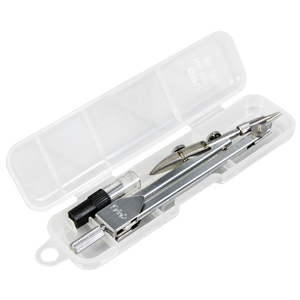 得力圆规绘图工具套装学生用工程制图绘图工具圆规常用金属不锈钢制图套装初中生学习工具圆规铅芯替换2.0mm