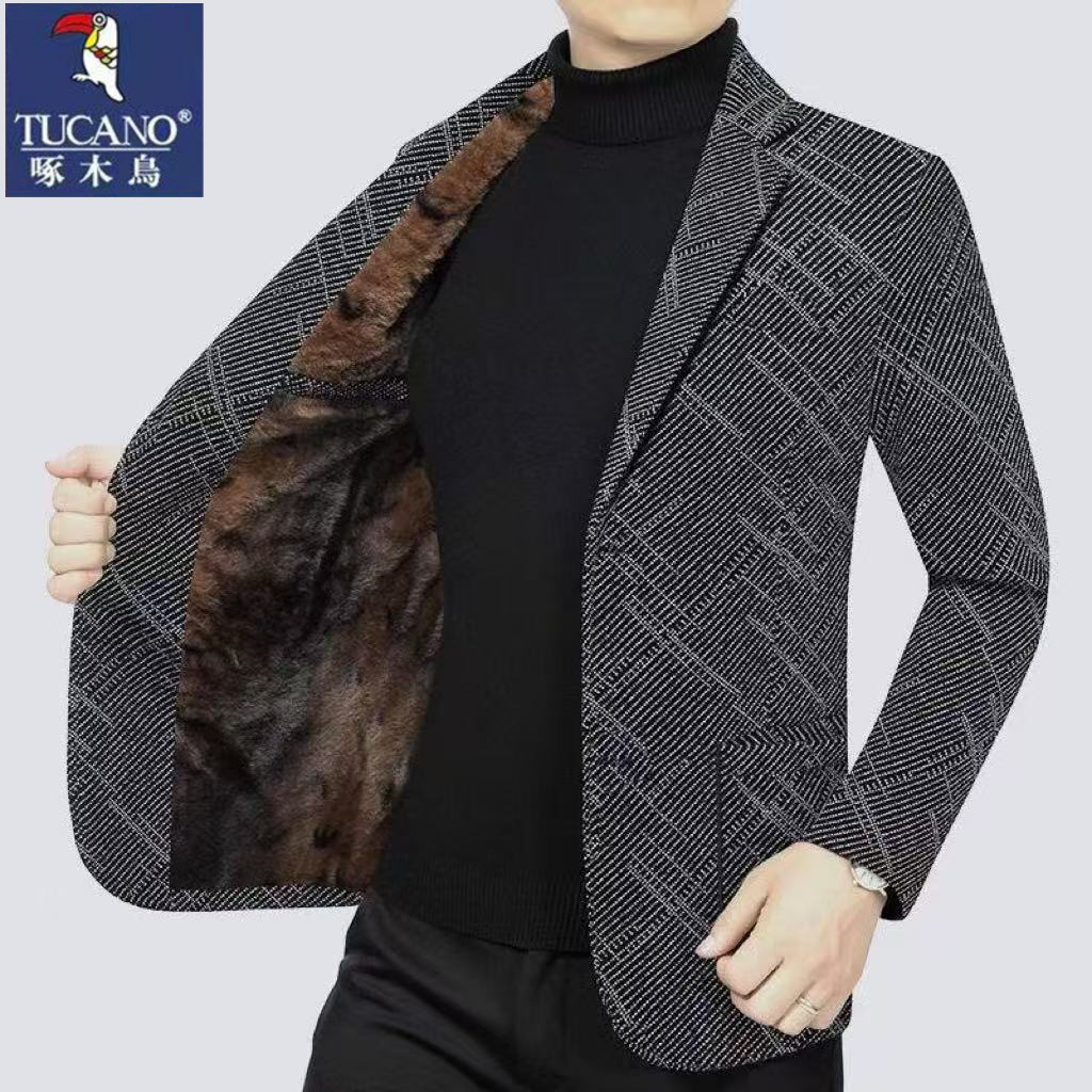 男士休闲西装外套春秋款