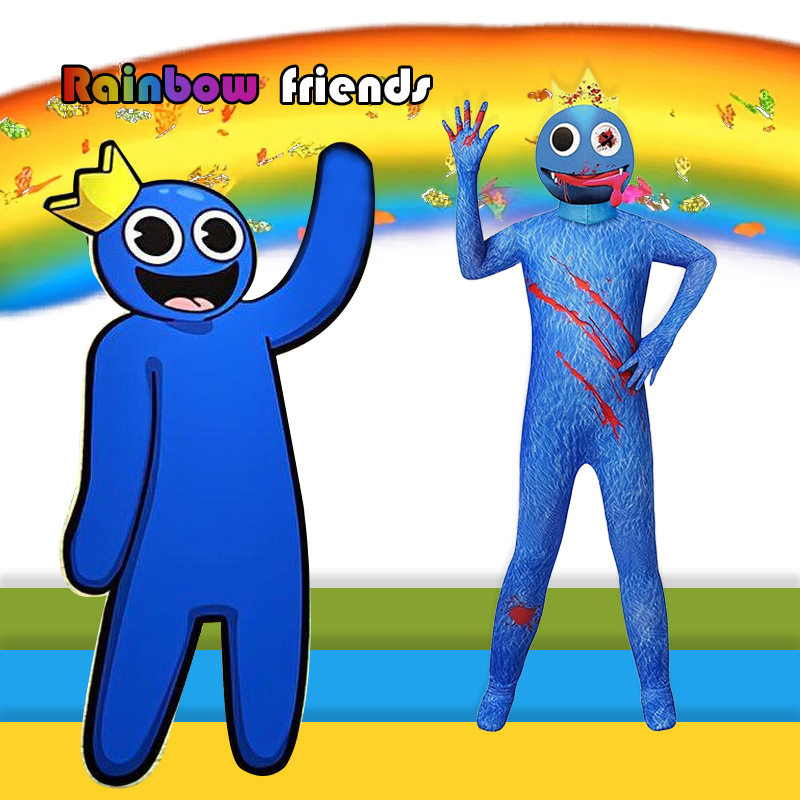 彩虹朋友之友衣服 rainbow friends 儿童男演出服cos人偶服装