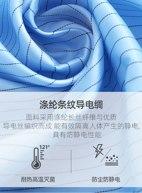极速无尘衣服防静电白色蓝色工作防尘服K装男女服静电工作服大褂