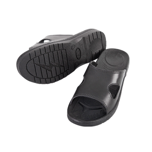 防静电拖鞋SPU加厚软底凉拖鞋电子厂无尘车间ESD工作鞋防滑男女款