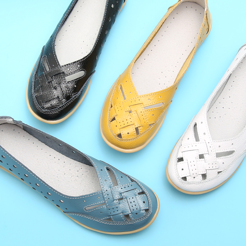 妈妈凉鞋女2020新款真皮软底牛筋底中老年女鞋加宽胖脚大码41-43|ruв категории Женская обувь, 凉鞋, 洞洞鞋 - от Buy2taobao.com для оказания профессиональной услуги покупки агента Taobao