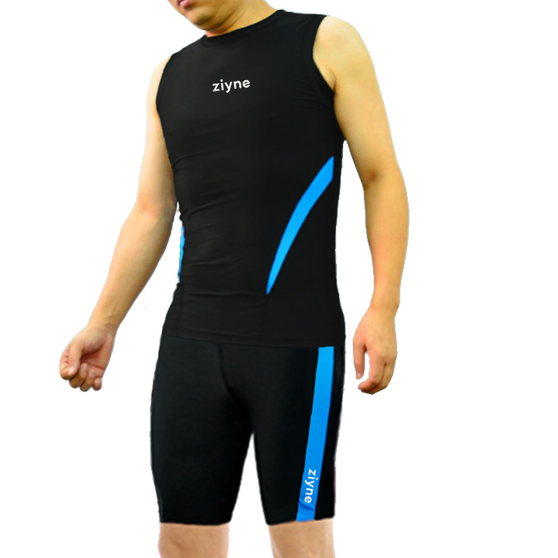 泳衣男生分体弹力背心平角泳裤短裤套装游泳温泉健身运动训练遮疤,运动/瑜伽/健身/球迷用品,男士泳衣,淘宝优惠券,粉丝福利购,淘宝优惠卷