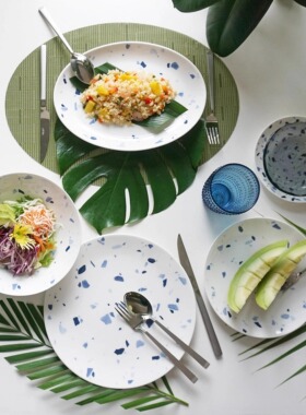 美国纽约骨瓷品牌 TWIG NY Terrazzo单品餐具