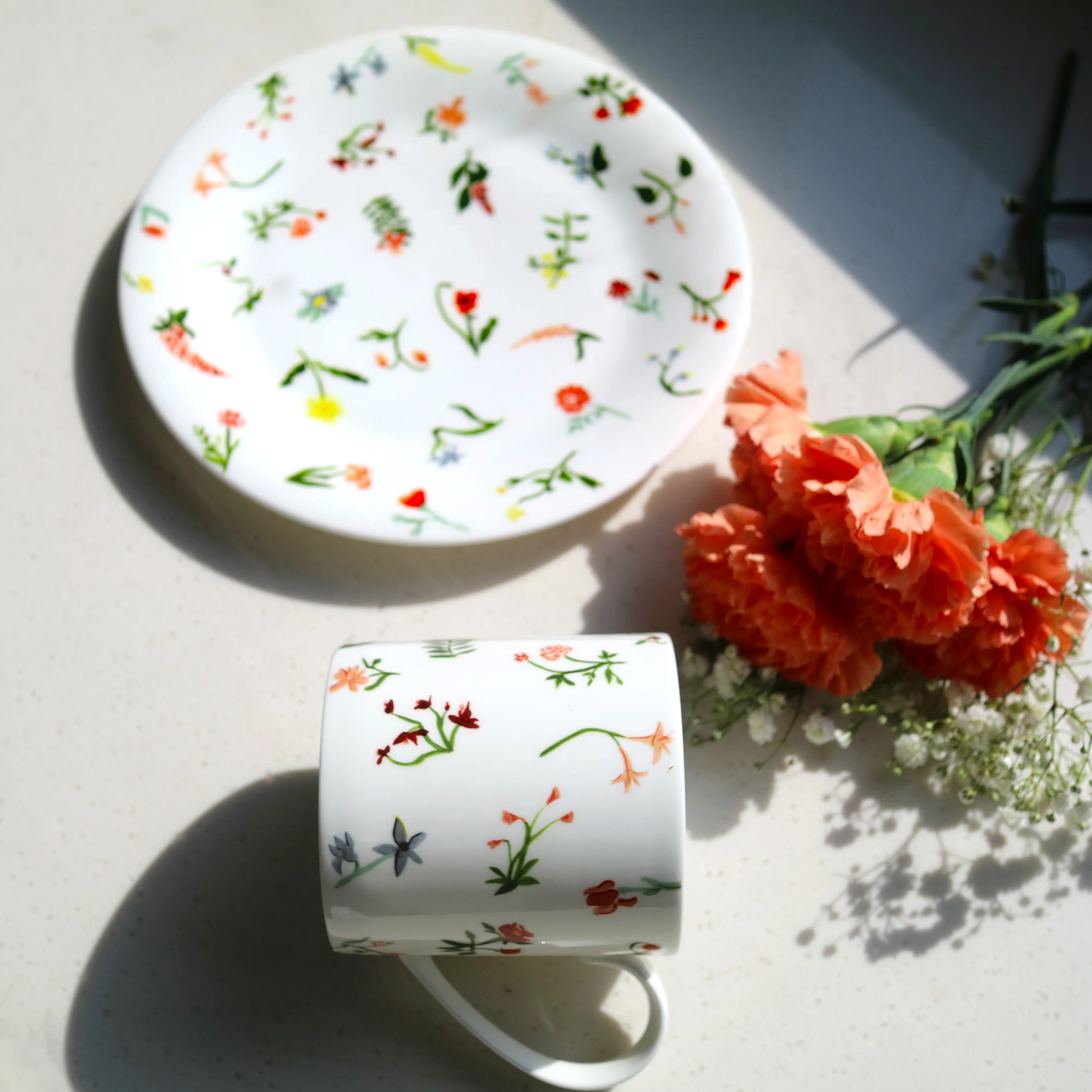 美国纽约骨瓷品牌 TWIG NY Language of Flowers马克杯下午茶带碟