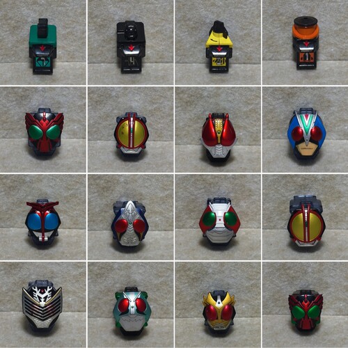 【正版二手】日版万代假面骑士fourze四仔开关可联动