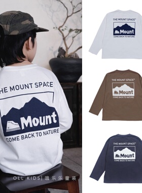 OLL秋款原创纯棉长袖T恤面料细腻亲肤宽松版型时髦又百搭打底上衣