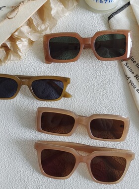 奶茶色系新款高级感眼镜网红太阳