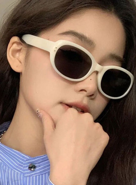 椭圆米钉太阳镜2025新款墨镜女士