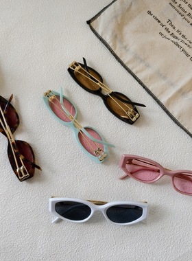 网红同款韩版时尚猫眼小框高级感