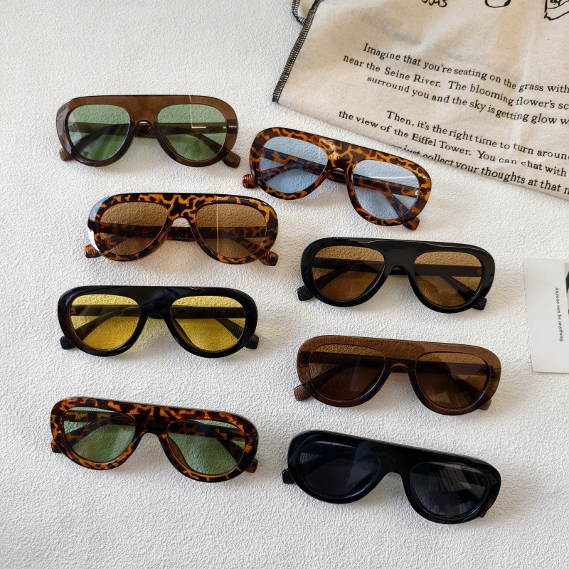 新款时尚休闲男女防晒太阳镜百搭个性墨镜高级眼镜户外防紫外线