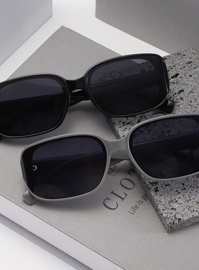 2025新款曲面框一体太阳镜方形墨