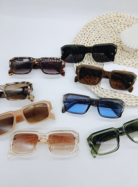 欧美时尚2025新款双色太阳镜男女