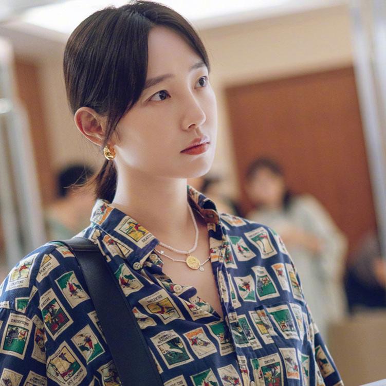 明星同款水晶串珠吊牌项链女辣妹18k不掉色锁骨链时尚饰品