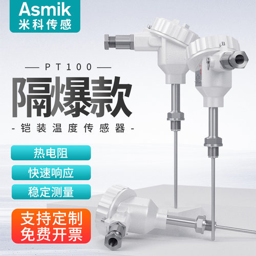米科防爆铠装热电阻不锈钢Pt100