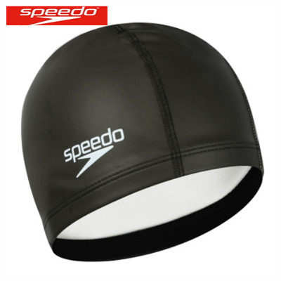 Speedo双层舒适不勒头装备泳帽