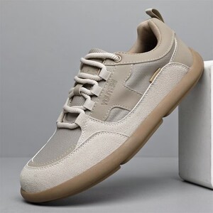 夏季新品轻薄款男鞋户外复古运动潮鞋软底耐磨透气百搭休闲板鞋子