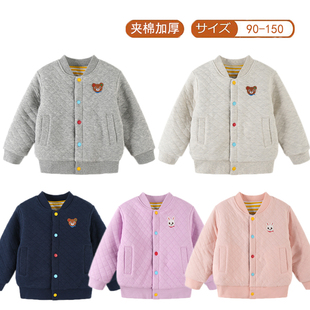 儿童冬季加厚棉袄男女童夹棉纯棉内里棉服内穿中大童一件过冬外套
