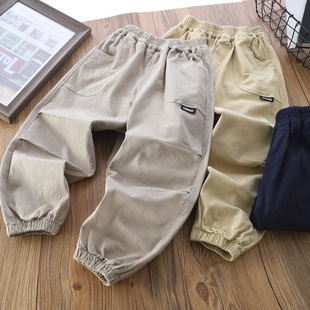 儿童纯棉梭织长裤 新款 男女童百搭休闲裤 110 自留推荐 170 26秋季