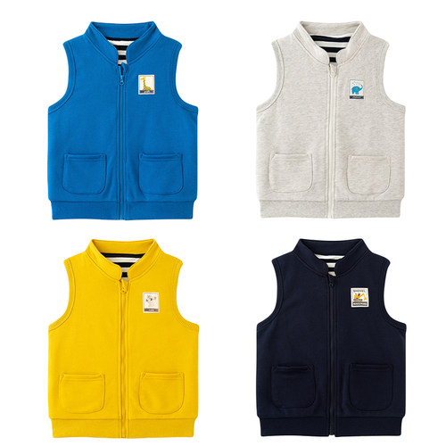 千趣日系双层纯棉加厚马甲