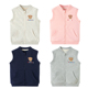 出口日单F家26春秋款 儿童纯棉毛圈马甲男女童yK拉链坎肩背心上衣