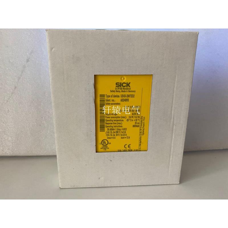 全新原装现货UE43-2MF2D2德国西克SICK安全继电器6024893议价$