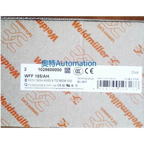 全新原装 魏德米勒双螺柱端子 1029600000 WFF 185/AH议价*