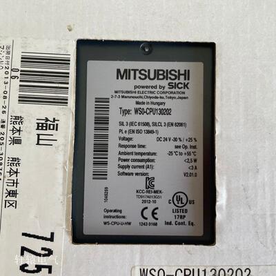 原装进口三菱光幕控制器WSO-CPU130202 WS0-CPU130202议价$