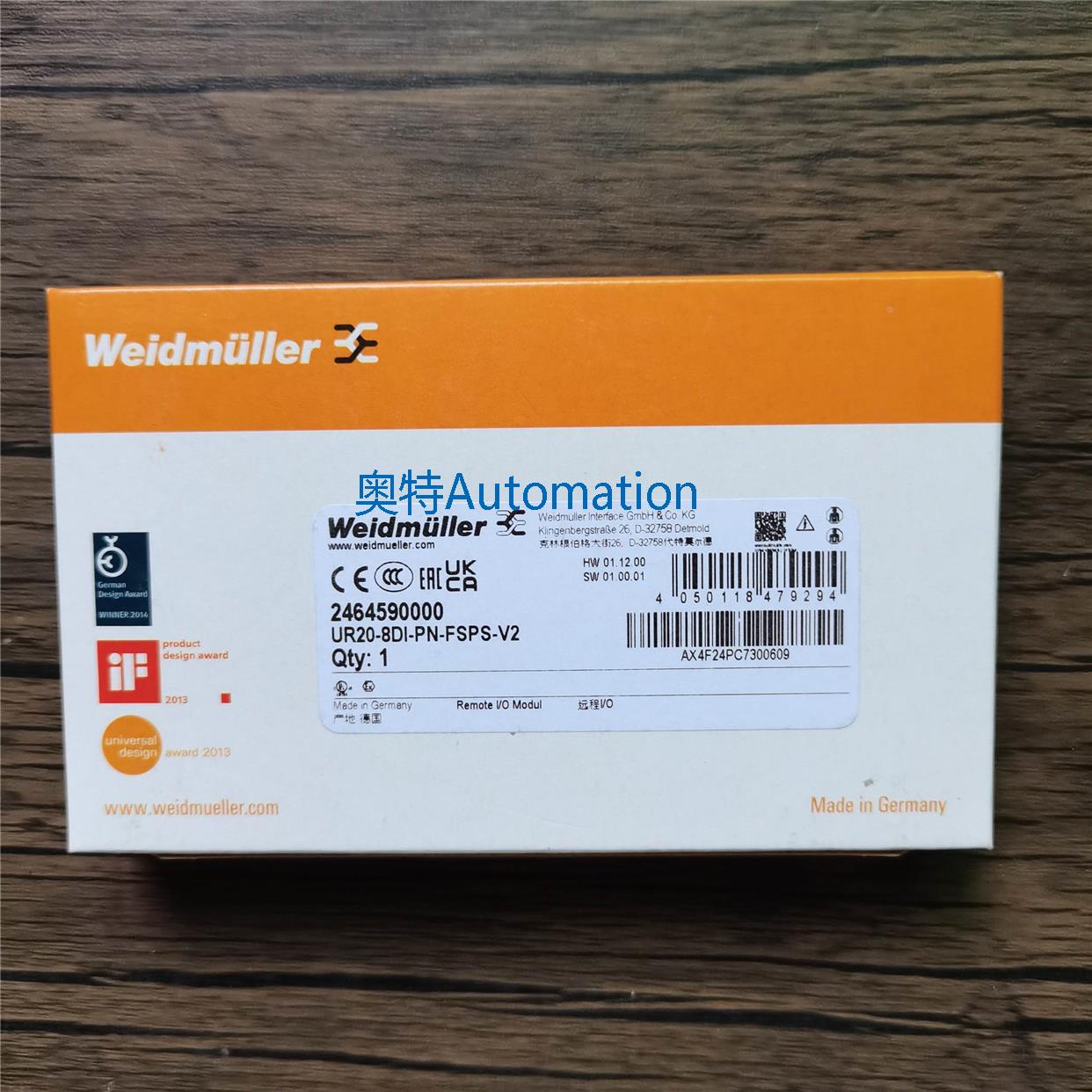 全新原装 魏德米勒 UR20-8DI-PN-FSPS-V2 2464590000 现货议价*