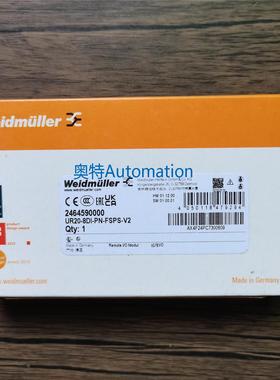 全新原装 魏德米勒 UR20-8DI-PN-FSPS-V2 2464590000 现货议价*