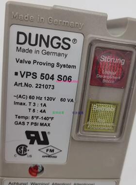 配件德国DUNGS冬斯 燃烧配件 检漏仪 VPS 504 S06 现货供应议价