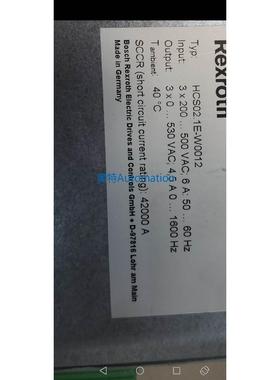 力士乐HCS02.1E-W0012-A-03-NNNN R911326690 R911328086议价$