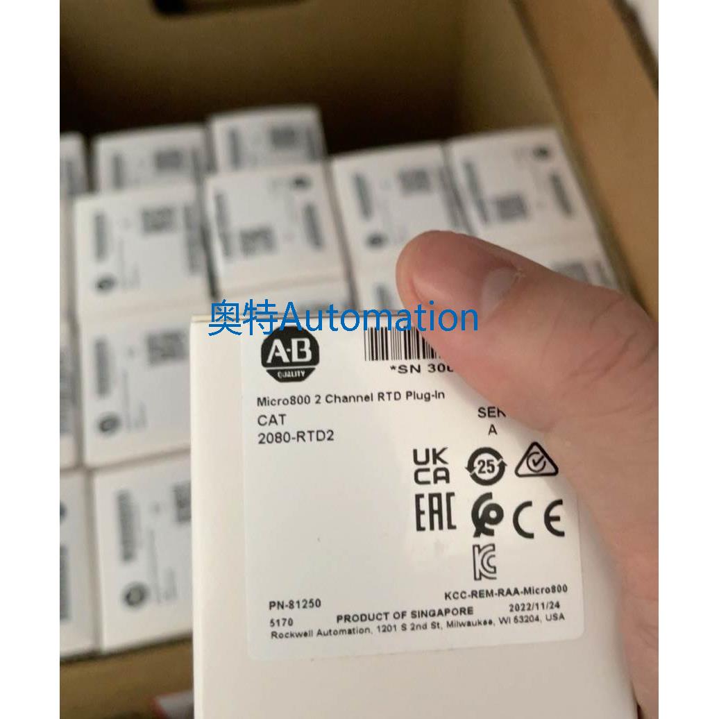 AB 2080-RTD2AB罗克韦尔Micro800插件（全新） 2080-RTD2议价*