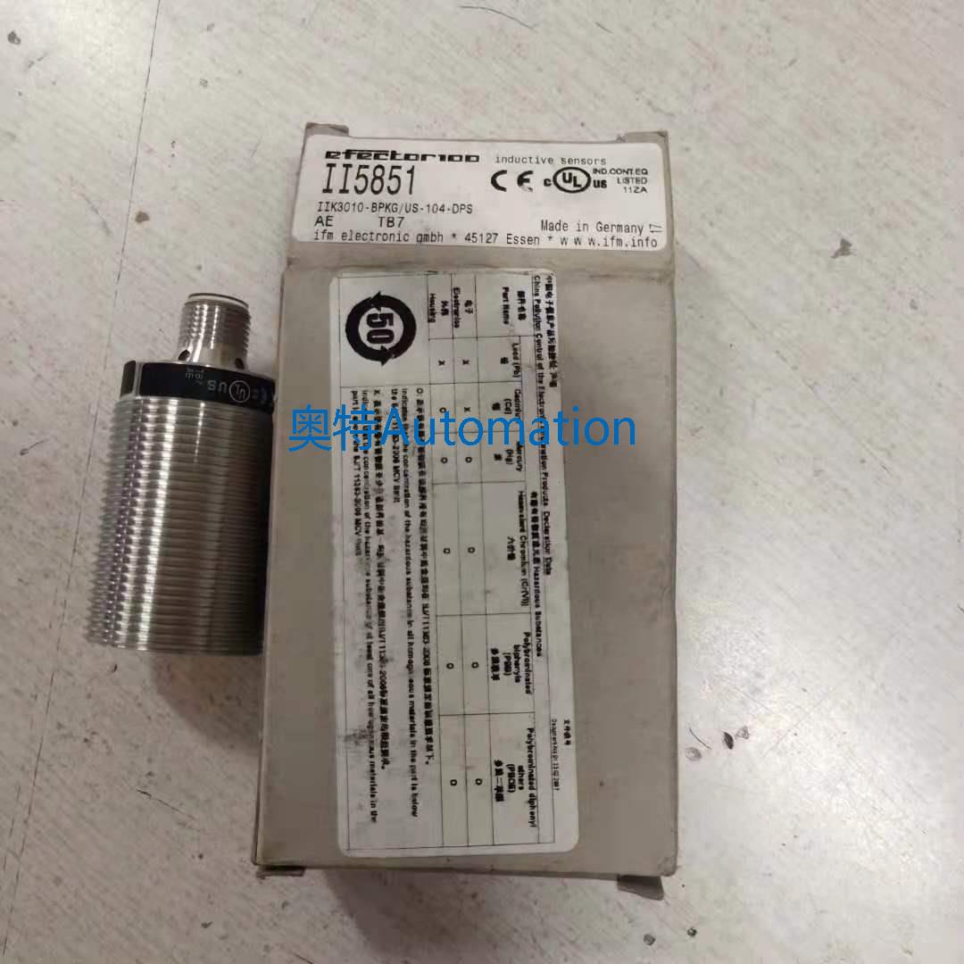 全新IFM易福门接近开关 II5851 IIK3010-BPKG/US-104-DPS议价$