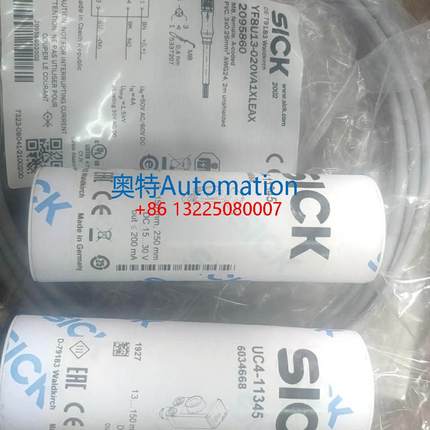 西克Sick超声波传感器UC4-11345 6034668全新原装德国进口现议价$