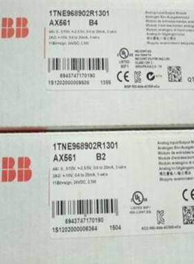 配件ABB全新原装AC500系列PLC模拟量输入输出模块AX561议价