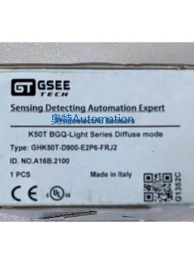 全新 原装 进口吉诺/GSEE传感器 GHK50T-D900-E2P6-FRJ2议价$