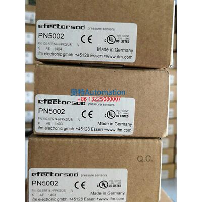 IFM易福门压力传感器PN5002全新原装现货议价$