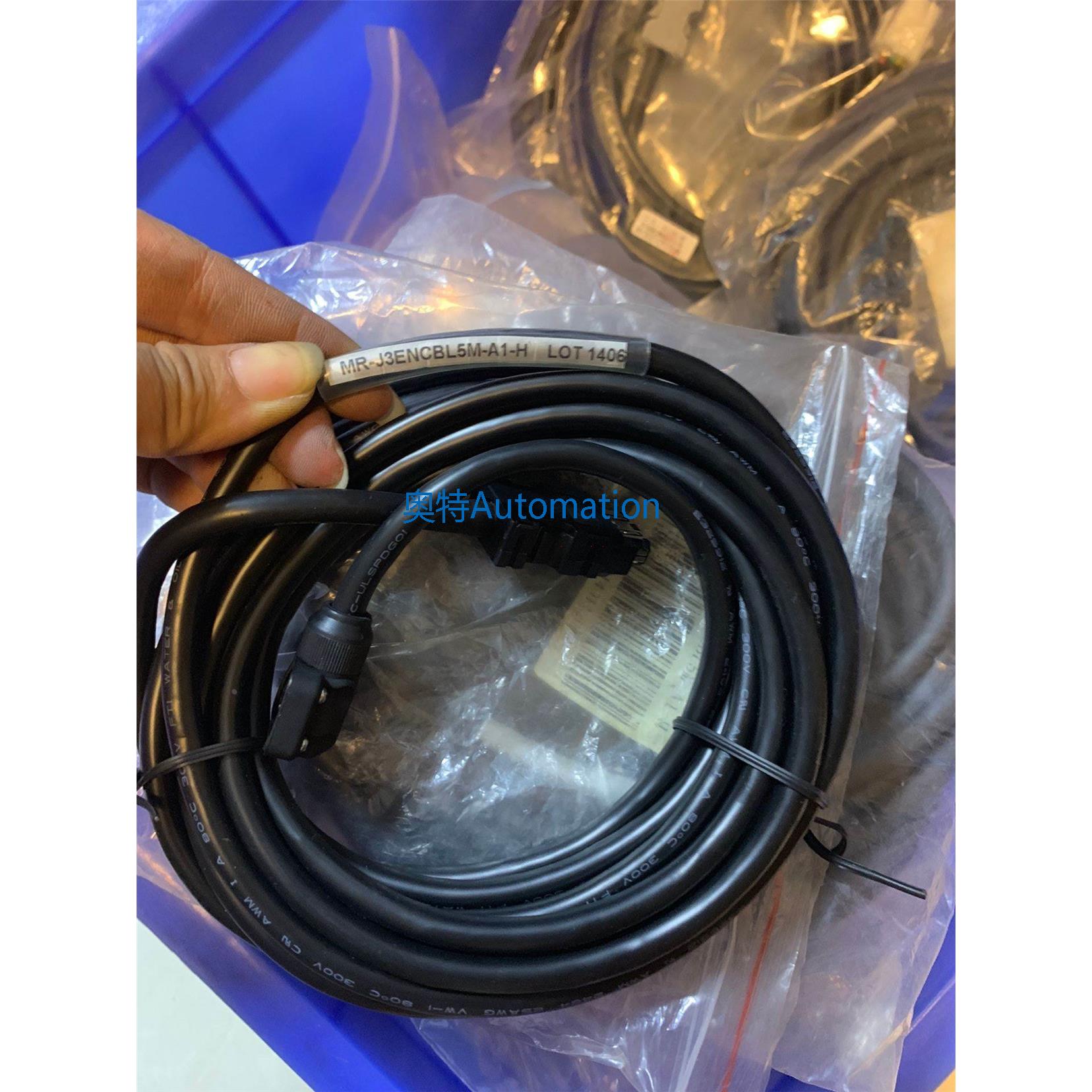三菱MR-J4-J3-JE系列伺服编码器电缆线MR-J3ENCBL5M-A1-H 5米议价
