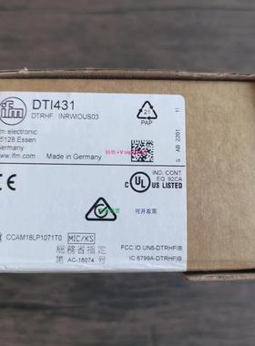 配件全新原装正品 IFM DTI431 传感器 现货销售议价