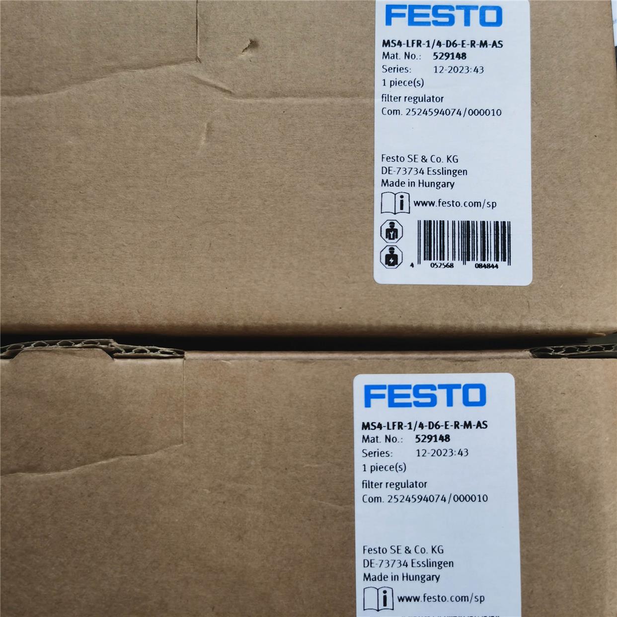 FESTO MS4-LFR-1/4-D6-ERM-AS 529148 529156 费斯托 过滤减压阀