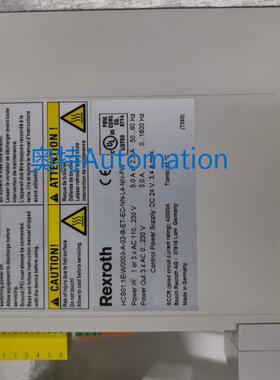 HCsS01.1E-W0009-A-02-B-ET-EC-NN-L4-NN-FW，全新力士乐驱动器议