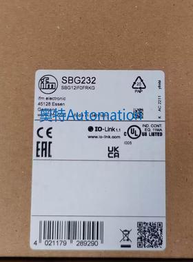 IFM SBG232 SBG233 SBG332 SBN257 全新原装易福门 现货议价$