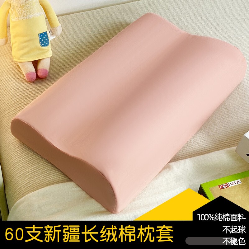 纯棉乳胶枕套单个装秋冬儿童枕套一只装30×50记忆枕枕芯套40x60