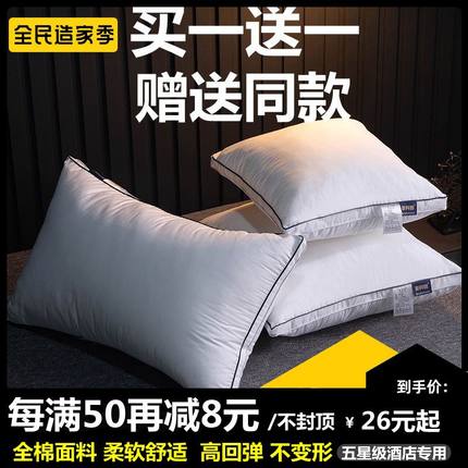 羽丝绒抱枕芯客厅沙发靠垫芯40 45 50 55 65现代轻奢全棉长方垫芯